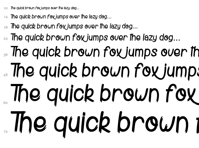 Digging The Grave font waterfall